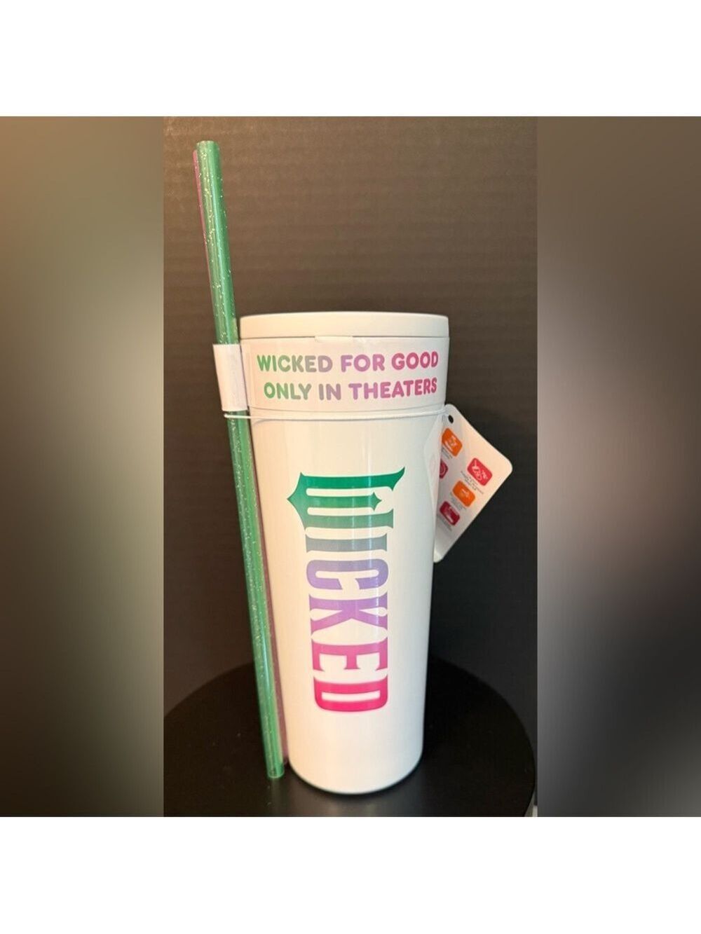 NEW Dunkin’ x Wicked “For Good” Stainless Steel Tumbler Cup 20oz Limited Edition - Picture 4 of 5